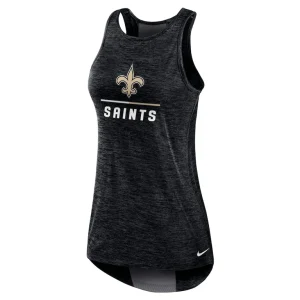 New orleans saints nike womens high neck performance tank top Black S