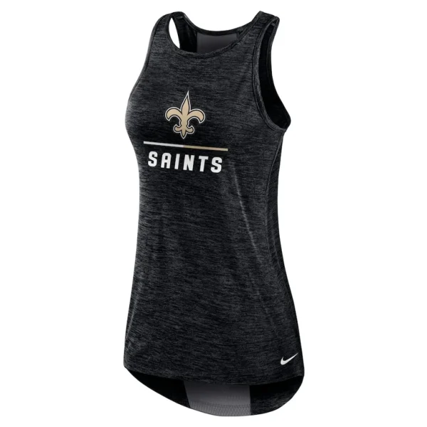 New orleans saints nike womens high neck performance tank top Black S