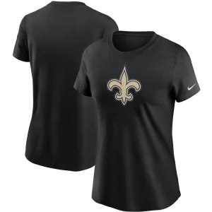 New orleans saints nike womens logo essential t shirt Black