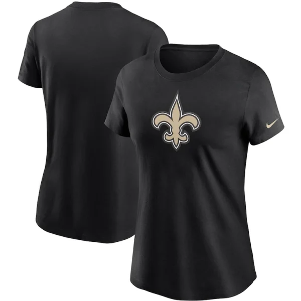 New orleans saints nike womens logo essential t shirt Black