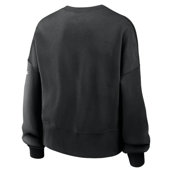 New orleans saints nike womens oversized rewind pullover sweatshirt Black M