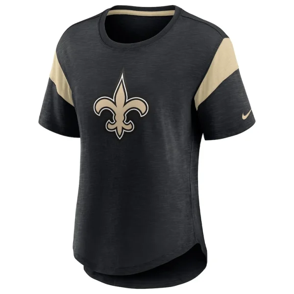 New orleans saints nike womens primary logo fashion top Heather black S