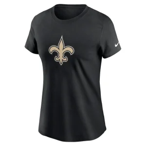 New orleans saints nike womens primary logo t shirt Black S