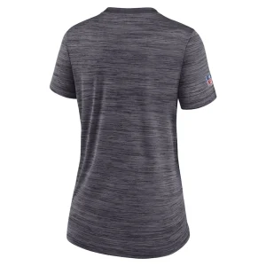 New orleans saints nike womens sideline velocity lockup performance t shirt Black M