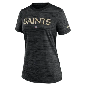 New orleans saints nike womens sideline velocity performance t shirt Black S