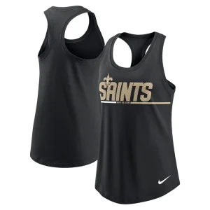 New orleans saints nike womens team name city tri blend racerback tank top Multi