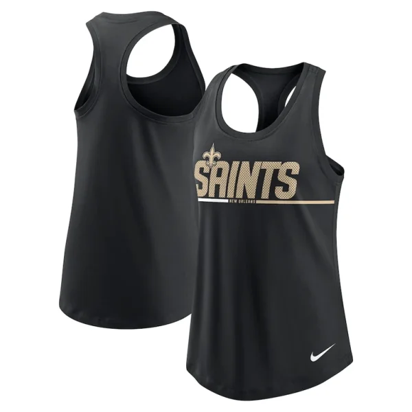 New orleans saints nike womens team name city tri blend racerback tank top Multi
