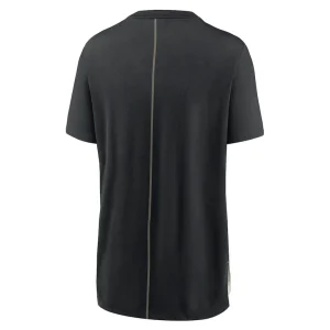New orleans saints nike womens wordmark tri blend t shirt Creamblack M