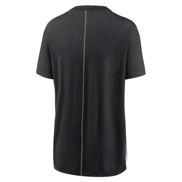 New orleans saints nike womens wordmark tri blend t shirt Creamblack M