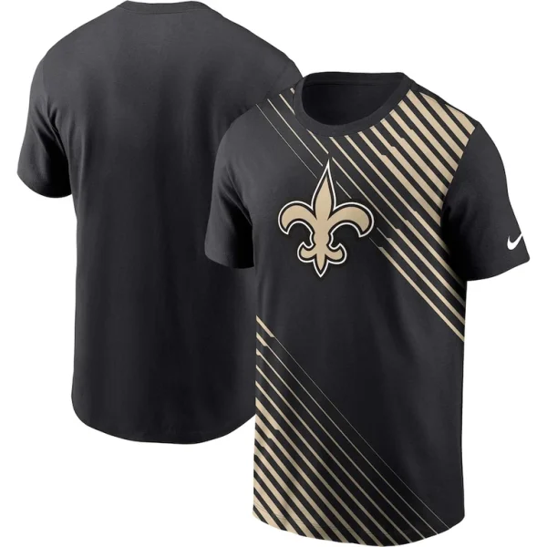New orleans saints nike yard line fashion asbury t shirt Black