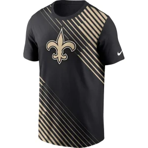 New orleans saints nike yard line fashion asbury t shirt Black M
