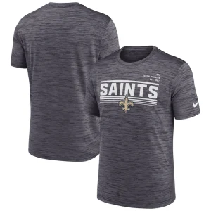 New orleans saints nike yardline velocity performance t shirt anthracite Multi