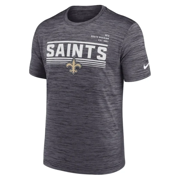 New orleans saints nike yardline velocity performance t shirt anthracite Multi M