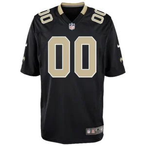 New orleans saints nike youth custom game jersey Black Yth M