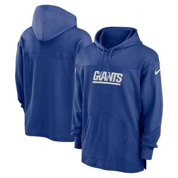 New york giants nike 2023 sideline lightweight performance hooded top Royal