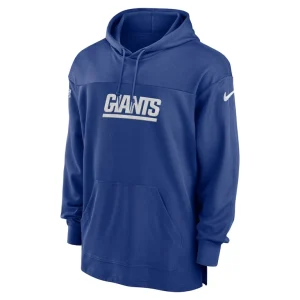 New york giants nike 2023 sideline lightweight performance hooded top Royal M