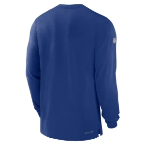 New york giants nike 2023 sideline performance long sleeve t shirt Royal L