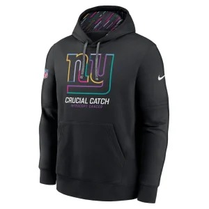 New york giants nike 2024 nfl crucial catch club pullover hoodie Black M