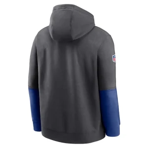 New york giants nike 2024 sideline club pullover hoodie anthracite Multi L