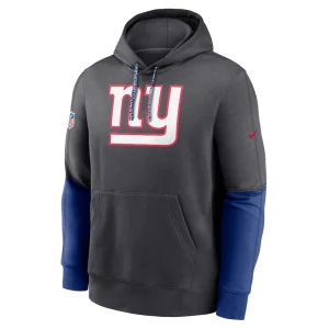New york giants nike 2024 sideline club pullover hoodie anthracite Multi M