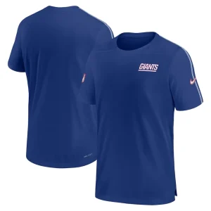 New york giants nike 2024 sideline coach uv performance t shirt Royal