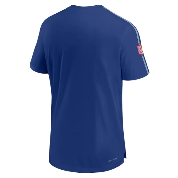 New york giants nike 2024 sideline coach uv performance t shirt Royal L