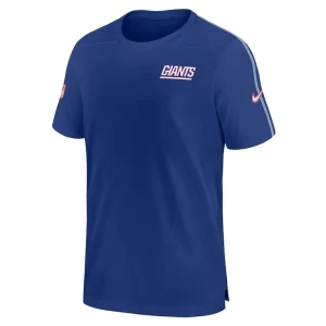 New york giants nike 2024 sideline coach uv performance t shirt Royal M
