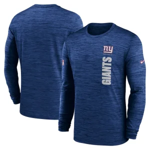 New york giants nike 2024 sideline velocity performance long sleeve t shirt Royal