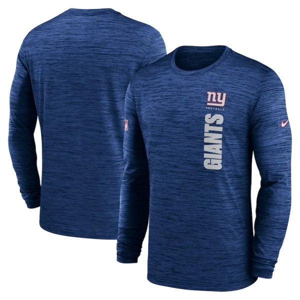 New york giants nike 2024 sideline velocity performance long sleeve t shirt Royal