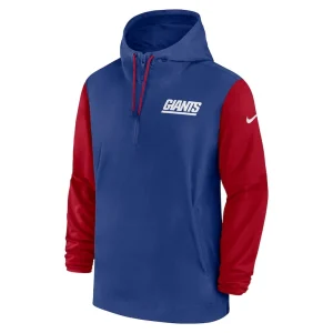New york giants nike 202425 sideline pre game player 12 zip hoodie jacket Royalred M