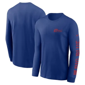 New york giants nike all out long sleeve t shirt Royal