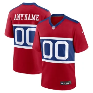 New york giants nike alternate game custom jersey Century red