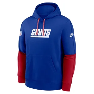 New york giants nike alternate logo club pullover hoodie Royal M