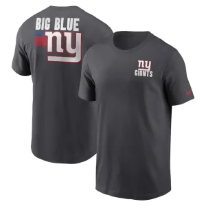 New york giants nike blitz essential t shirt anthracite Multi