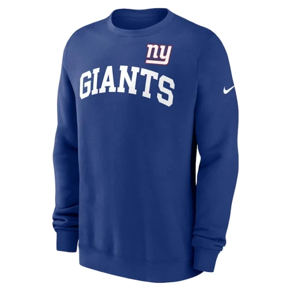 New york giants nike club pullover sweatshirt Royal M