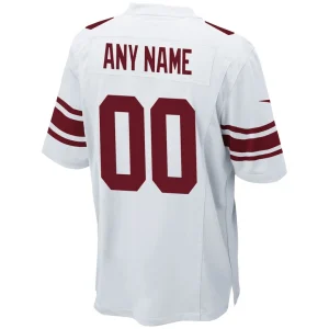 New york giants nike custom game jersey White L