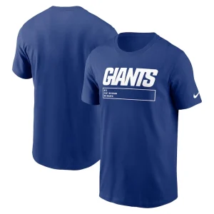 New york giants nike division essential t shirt Royal