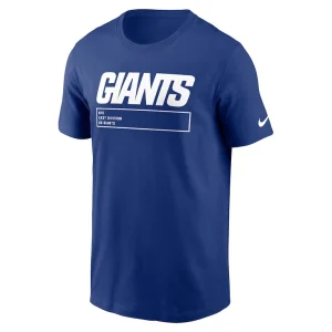 New york giants nike division essential t shirt Royal M