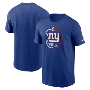 New york giants nike essential local phrase t shirt Royal
