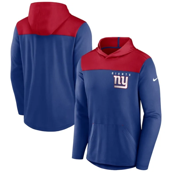 New york giants nike fan gear pullover hoodie Royal