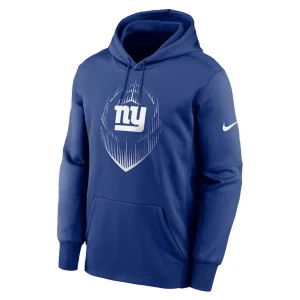 New york giants nike icon performance pullover hoodie Royal M