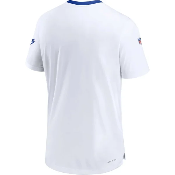 New york giants nike mens sideline coaches alternate performance t shirt White L