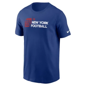 New york giants nike outline t shirt Royal M