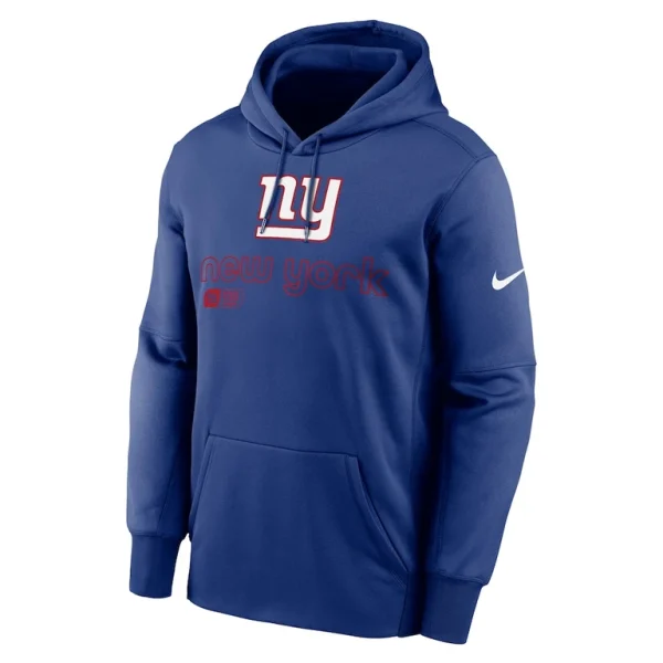 New york giants nike performance pullover hoodie Royal M