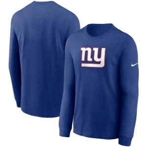 New york giants nike primary logo long sleeve t shirt Royal