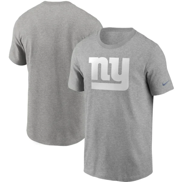 New york giants nike primary logo t shirt Heathered gray