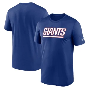 New york giants nike primetime legend wordmark performance t shirt Royal