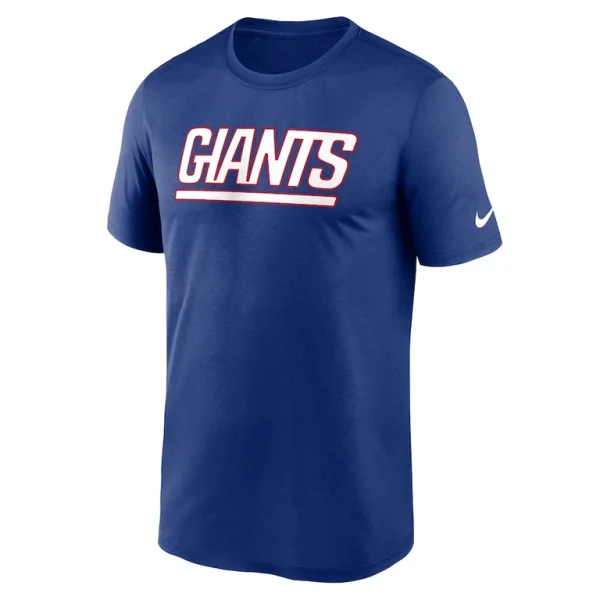 New york giants nike primetime legend wordmark performance t shirt Royal M
