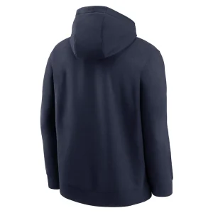 New york giants nike rewind club logo pullover hoodie Navy L