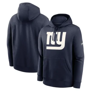 New york giants nike rewind club pullover hoodie Navy